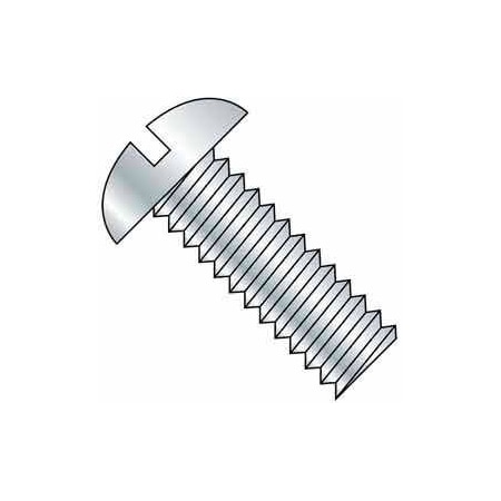Titan Fasteners 1/4"-20 x 1/2 in Slotted Round Machine Screw, Zinc Plated Steel, 100 PK DMA04016
